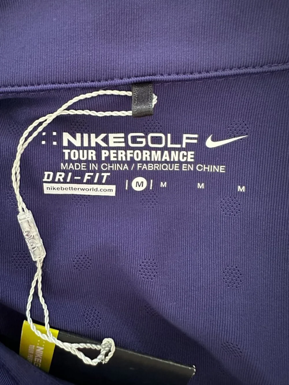 Nike Golf Women's Tour Performance Purple Sleeveless Collared Polo Medium NWT